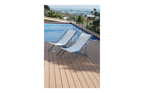 HAMACA ALUMINIO TEXTILENE PLATA/BLANCO