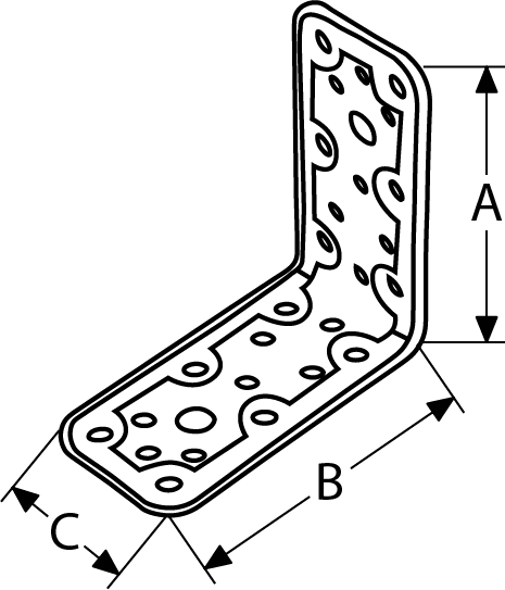 ESCUADRA 771 40X40X50 NEGRO 2