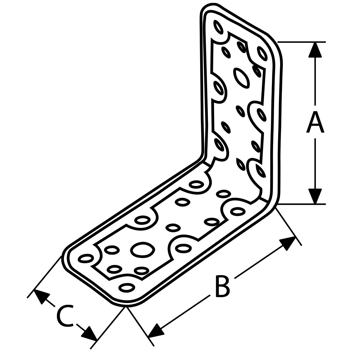ESCUADRA 777 60X60X100 NEGRO 2