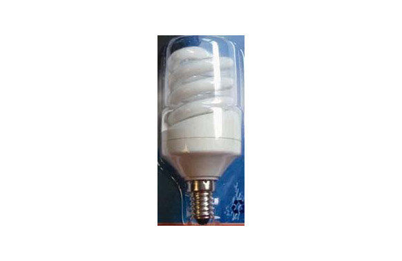 BOMBILLA BAJO CONSUMO ESPIRAL 15W E-14 LUZ BLANCA GBM0196 1