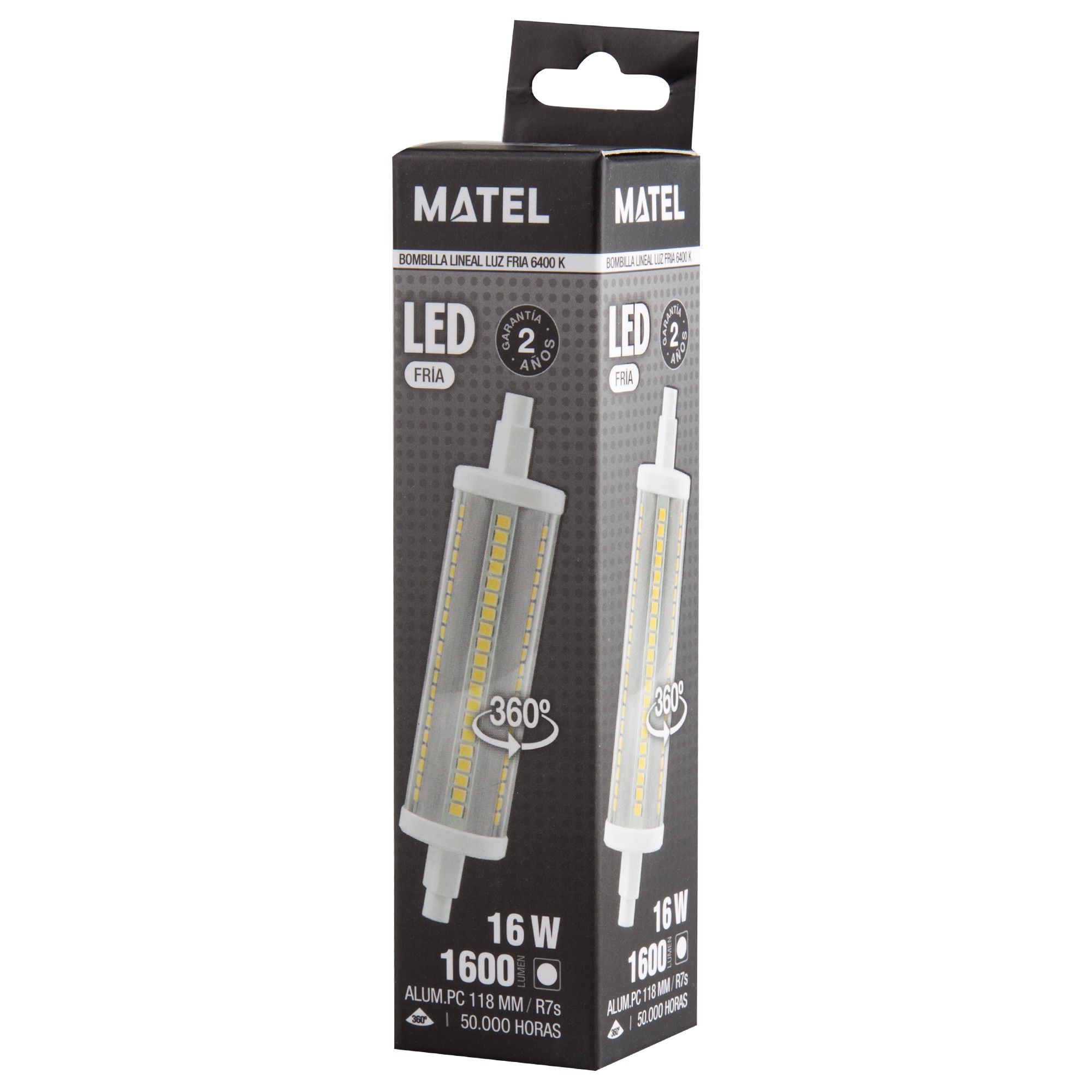 LAMPARA LINEAL LED 180° 29X118MM 16W FRI 2