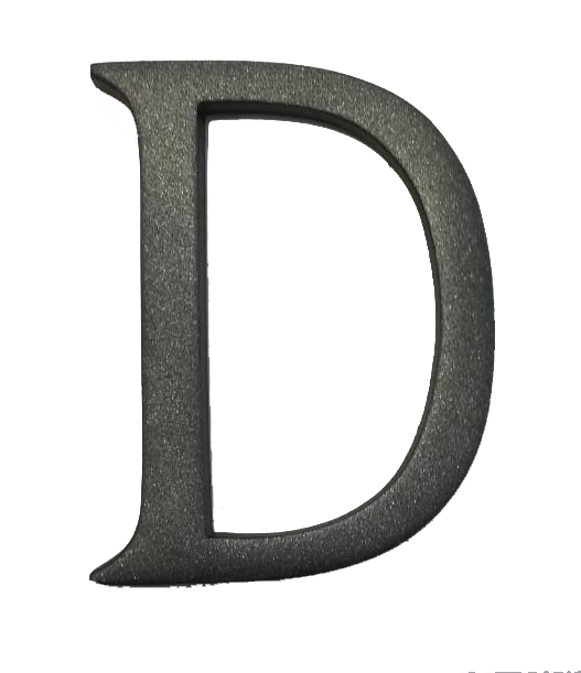 Letra (d) laton polid 100 mm4430120-blis