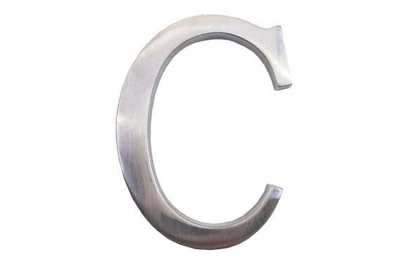 Letra (c) cromo brill.100 mm4420020-blis