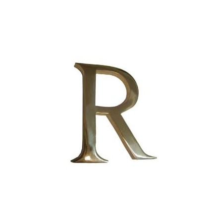 Letra (r) laton polid 100 mm4580120-blis