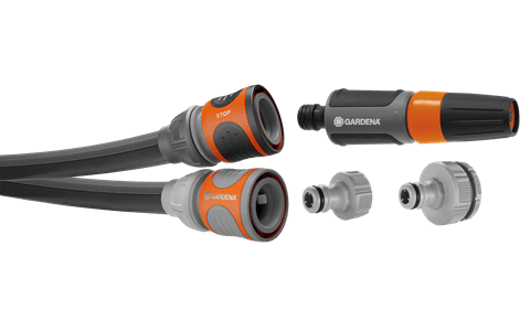 Manguera textil liano con accesorios Ø 13 mm