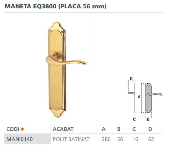 MANILLA JANDEL EQ3800PSAT 2