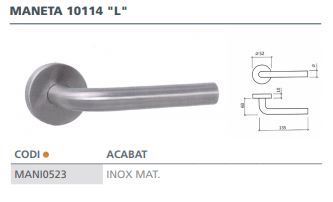 MANILLA ROSETA INOX 304     10114 'L' 2