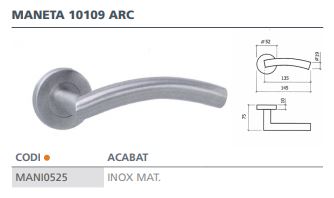 MANILLA ROSETA INOX 304     10109 ARCO 2