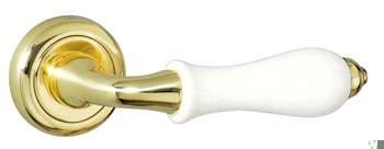 MANILLA ROSETA PORCELENA P513P PL/BR