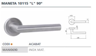 MANILLA ROSETA INOX 304     10115-L 90 2