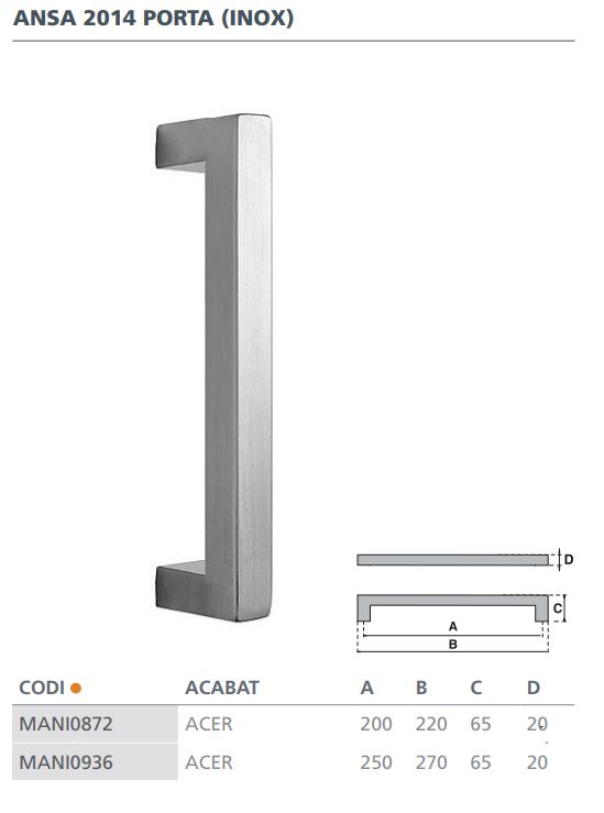 MANILLON 2014 200MM ACERO (UNIDAD) 2