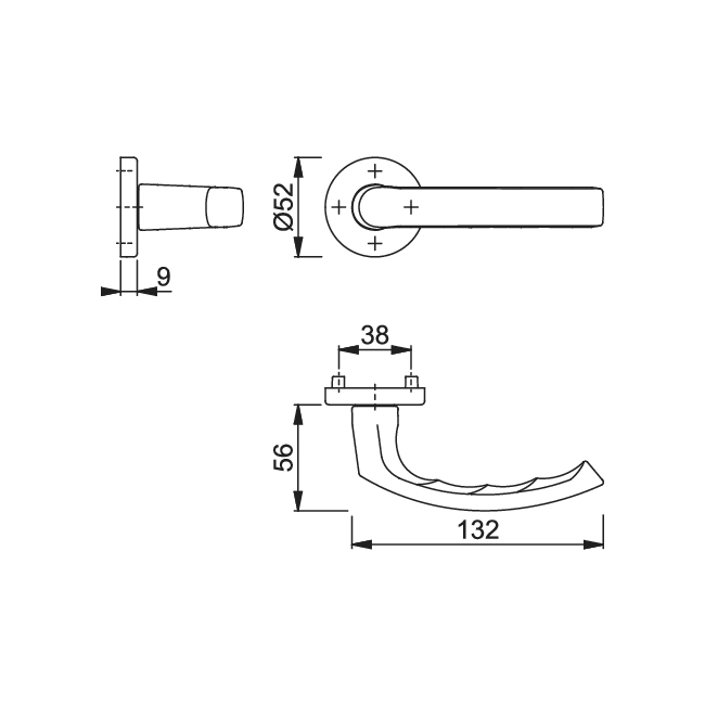 MANIVELA  199/42K LUXEMBURG F-9 INOX 2