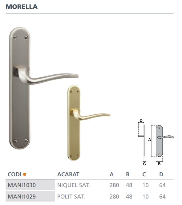 MANIVELA MORELLA PLACA 4300 NIQ.SAT 2