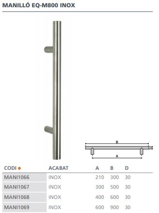 MANILLON EQUAL INOX EQM800 (600) 800MM 2