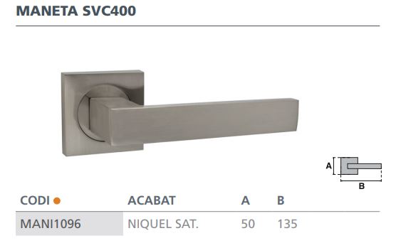 MANIVELA ROSETA CUAD SVC400 NISAT JANDEL 2