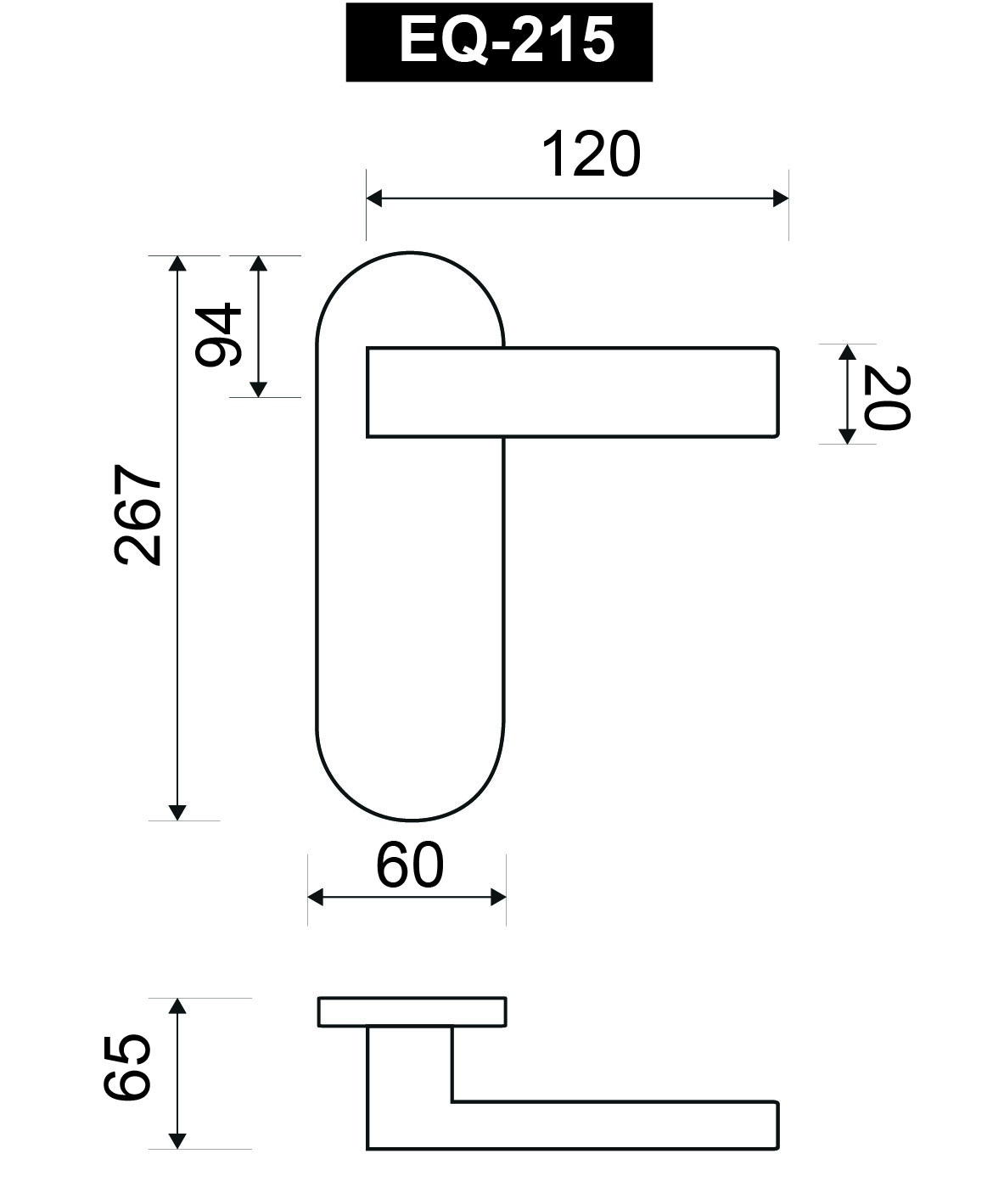 MANIVELA PLACA 55MM EQ215NS JANDEL 3