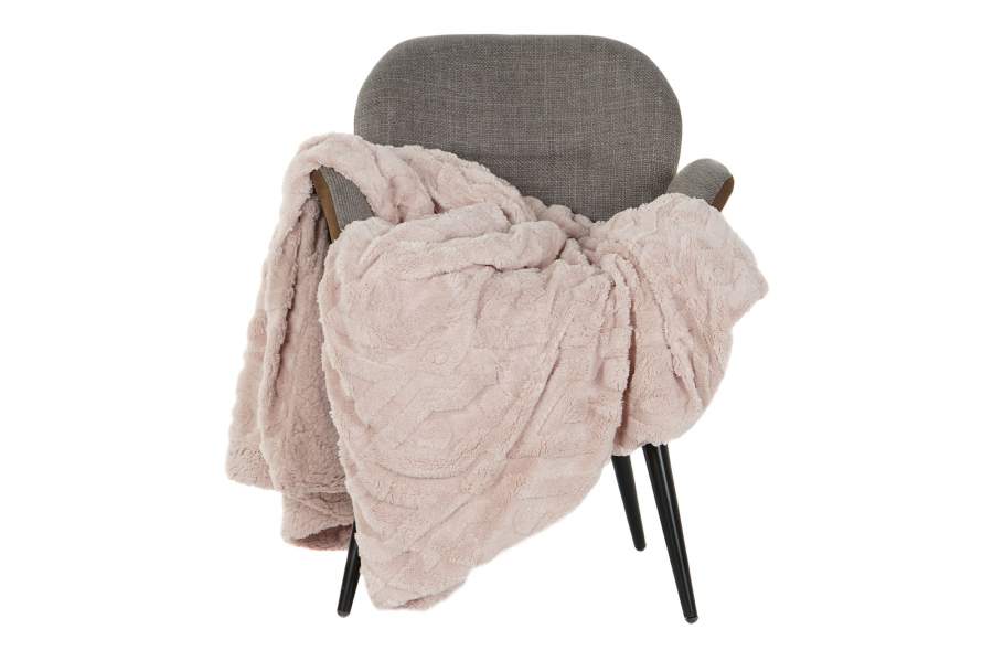 MANTA POLI. 150X200 250GS ROMB. ROSA 2