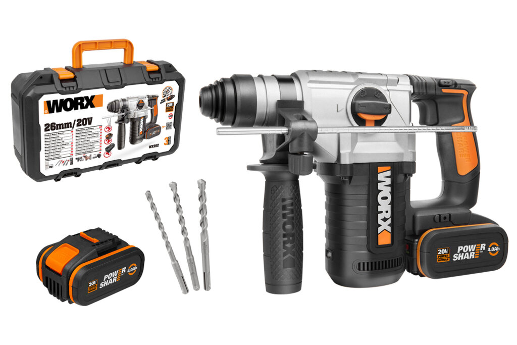 MARTILLO 4 FUNCIONES 2,2 20V 2BAT WX392 2