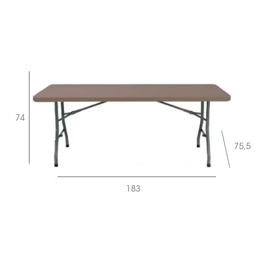 MESA PLEGABLE MULTIUSO CHOPIN 183X75.5 4