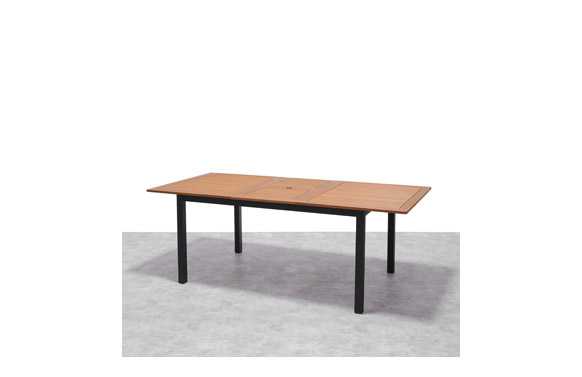 MESA ALUMINIO MADERA EXTEN150-200 X 90 C