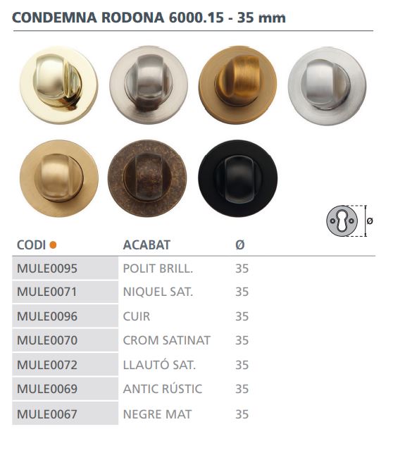 MULETILLA C/D.RED. 35MM 60001505 CUERO 2