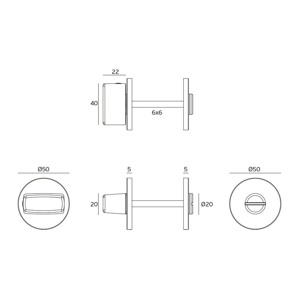 MULETILLA C/EMERG. 50MM IN04116BA NEGRO 3