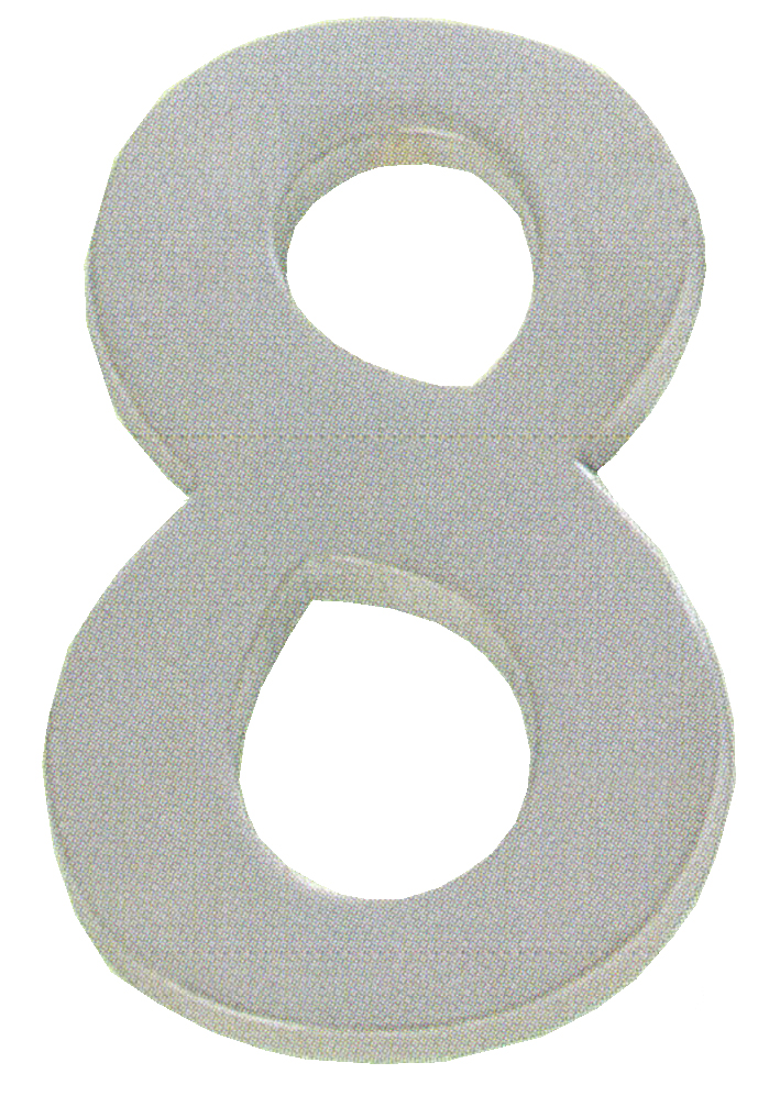 Numero 8 negro rusti. 100 mm3881120-blis