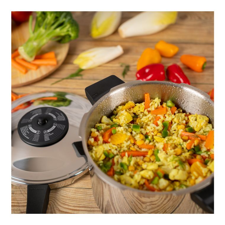 OLLA PRESION RAPIDA DUROMATIC 7L-22CM INDUCCION 30932 2