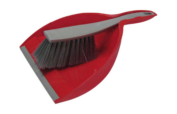 PALA DE MANO CON CEPILLO  GRIS