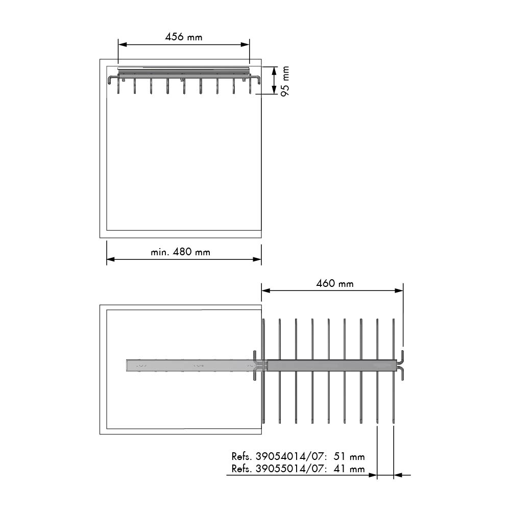 PANTALONERO EXTRAIBLE REVEACERO PLATA 2