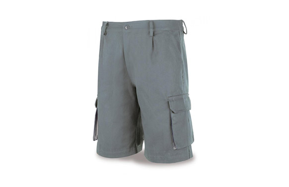 Bermuda algodon 245 gr top gris