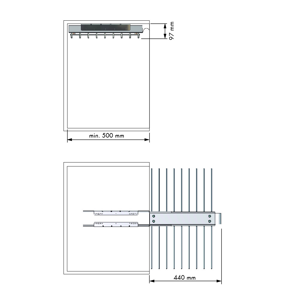 PANTALONERO EXTRAIBLE ACERACERO PLATA 3