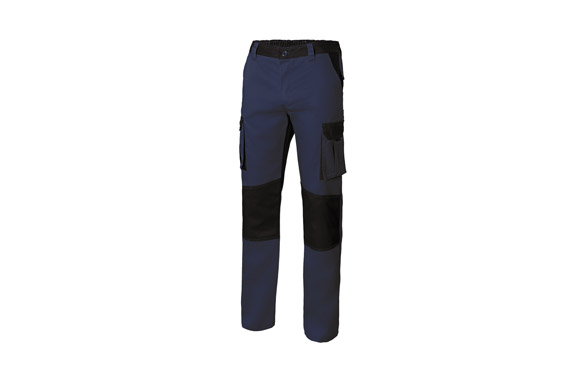 Pantalon poliester / algodon 240 gr solid match navy / negro