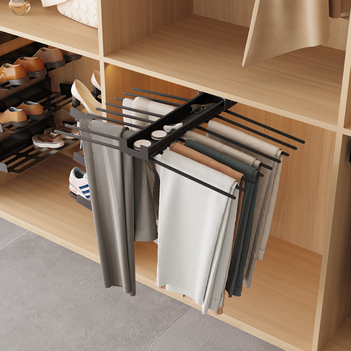 Pantalonero extraible antrantracita