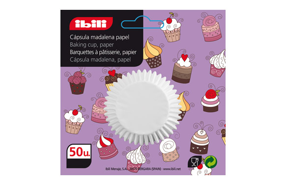 PAPEL MUFFIN BLANCO 50U   8 CM