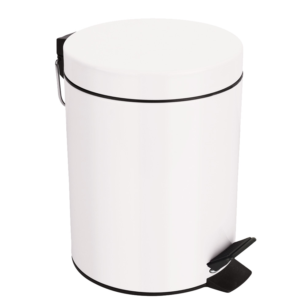 PAPELERA PEDAL 3LT. SYDNEY WHITE 25CM