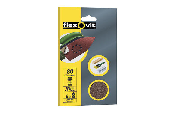 Papel oxido aluminio velgrip triangular 6 uds