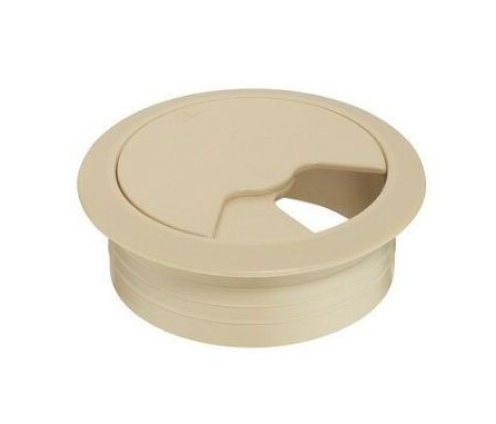 TAPA PASACABLES ORDEN 60MM BEIGE