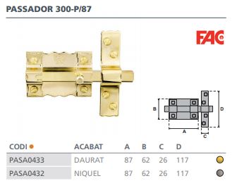 PASADOR 300-P/87    NIQUEL FAC 2