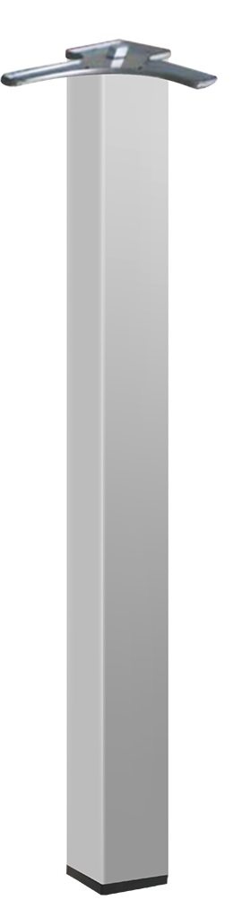 PATA MESA CUADRADA 710MM-GRIS RAL 9006