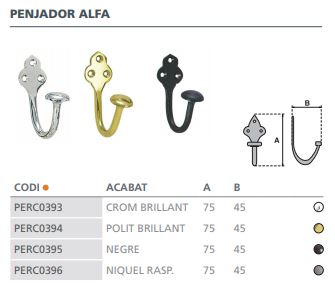 PERCHA ALFA PULIDO BRILLO   4110100 2