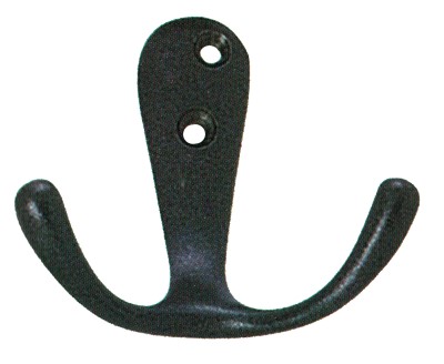 PERCHA DOBLE NEGRO RUSTICO  4121100