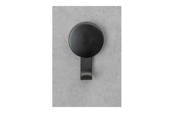 PERCHA BAÑO 2 UDS         NEGRO STATIC-L