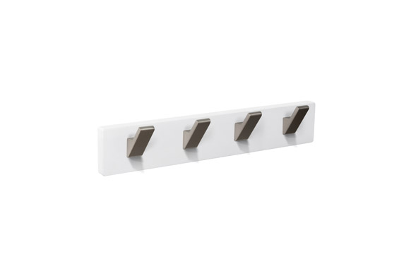 Percha pared madera blanca