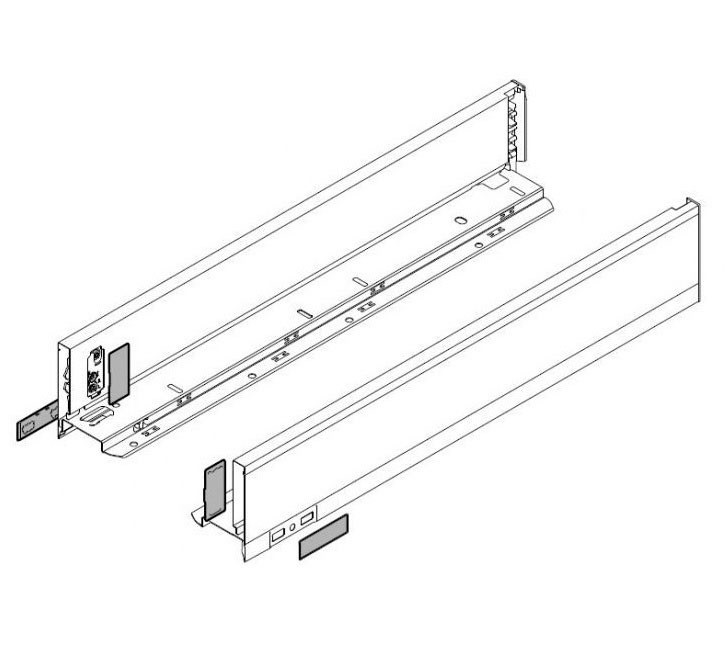 PERFIL 770M5002S BLANCO LEG.90MM(500MM)