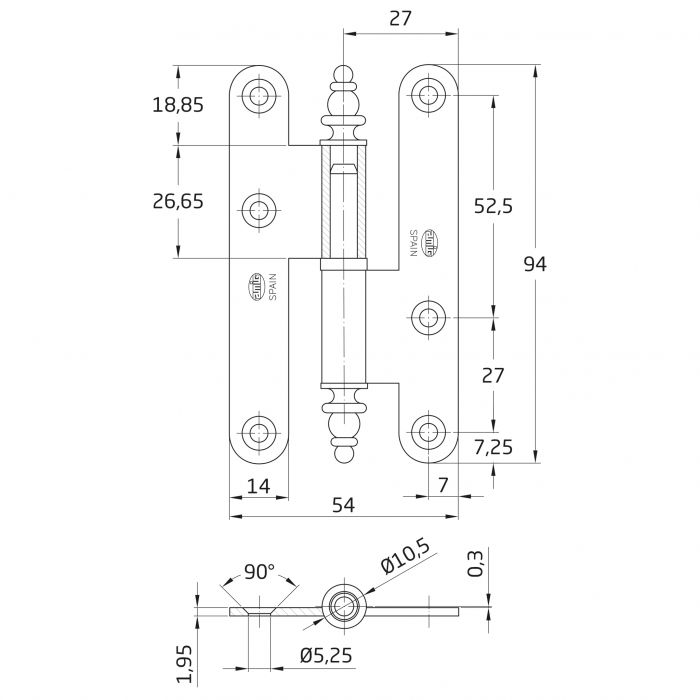 PERNIO 408 PAVONADO PUNTA RE9 1/2-D C/F 2