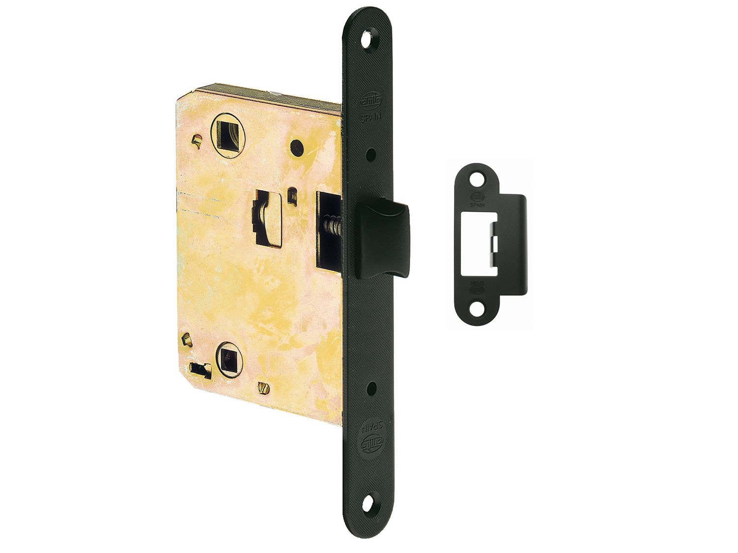 PICAPORTE UNIFIC REDONDO  4001-70 NEGRO