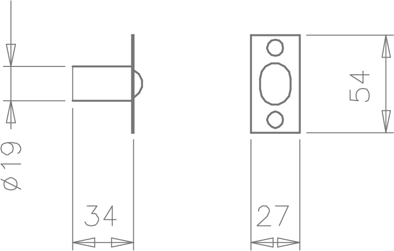 PICAPORTE VAIVEN 973-36 ESFERA 2