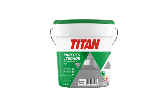 PINTURA ACRILICA INTERIOR 15 L BLANCO