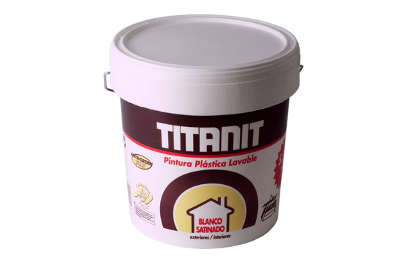 Pintura plastica interior exterior titanit satinado
